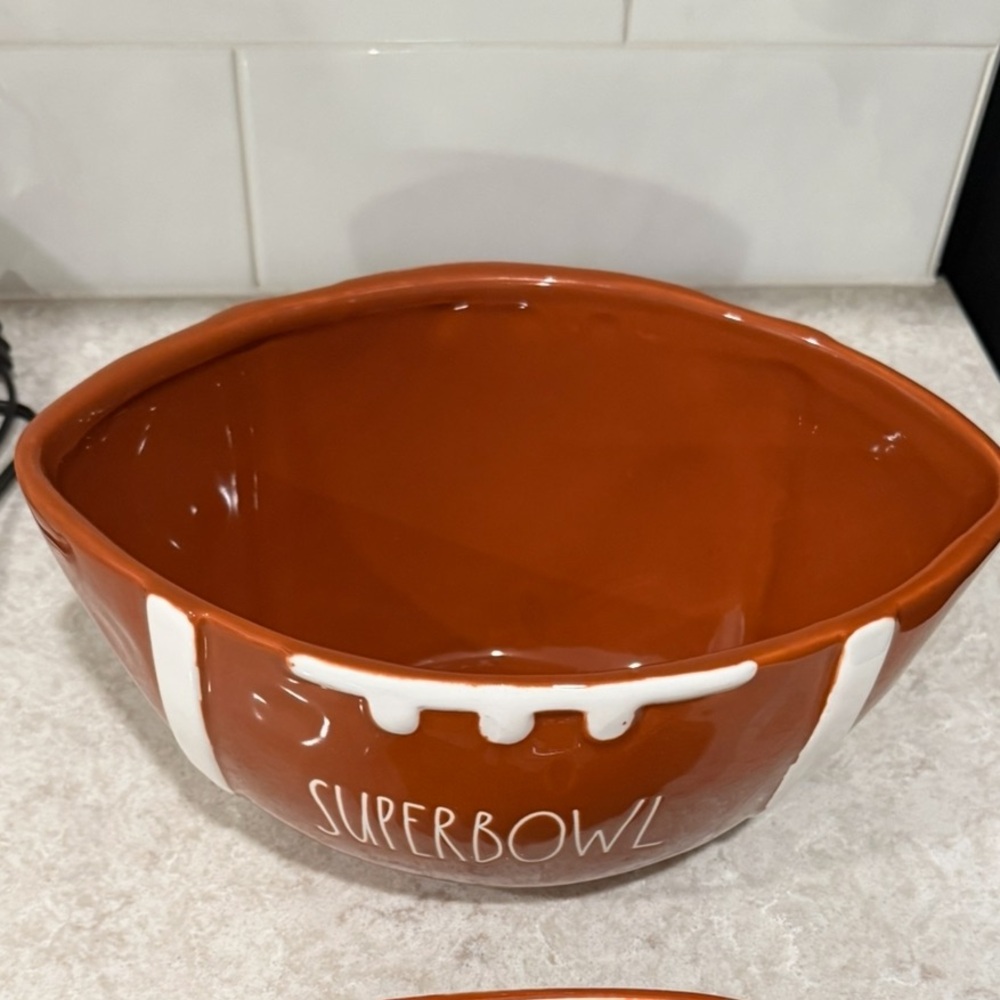 Rae Dunn football serving bowl